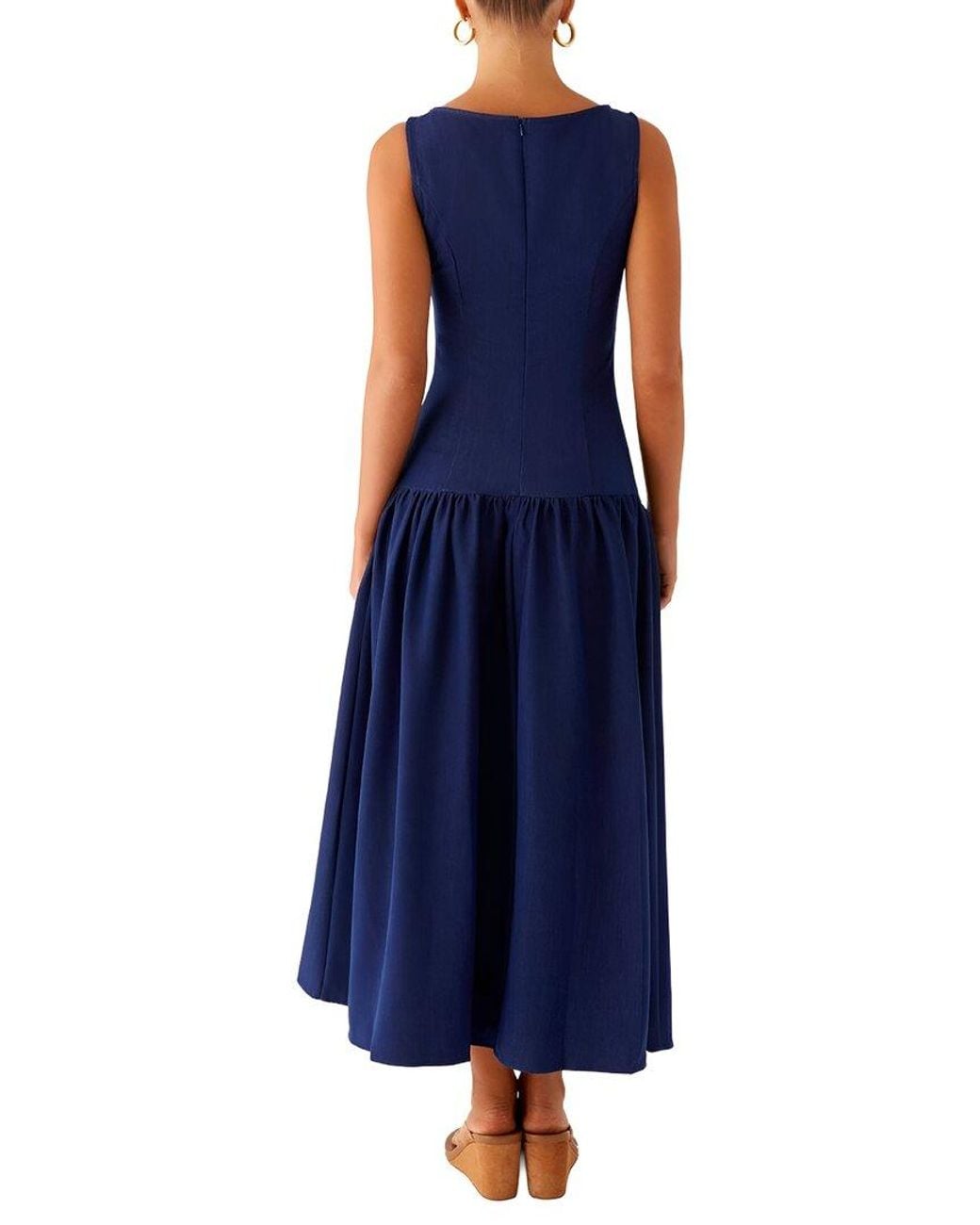 LOEY Blue Midi Dress