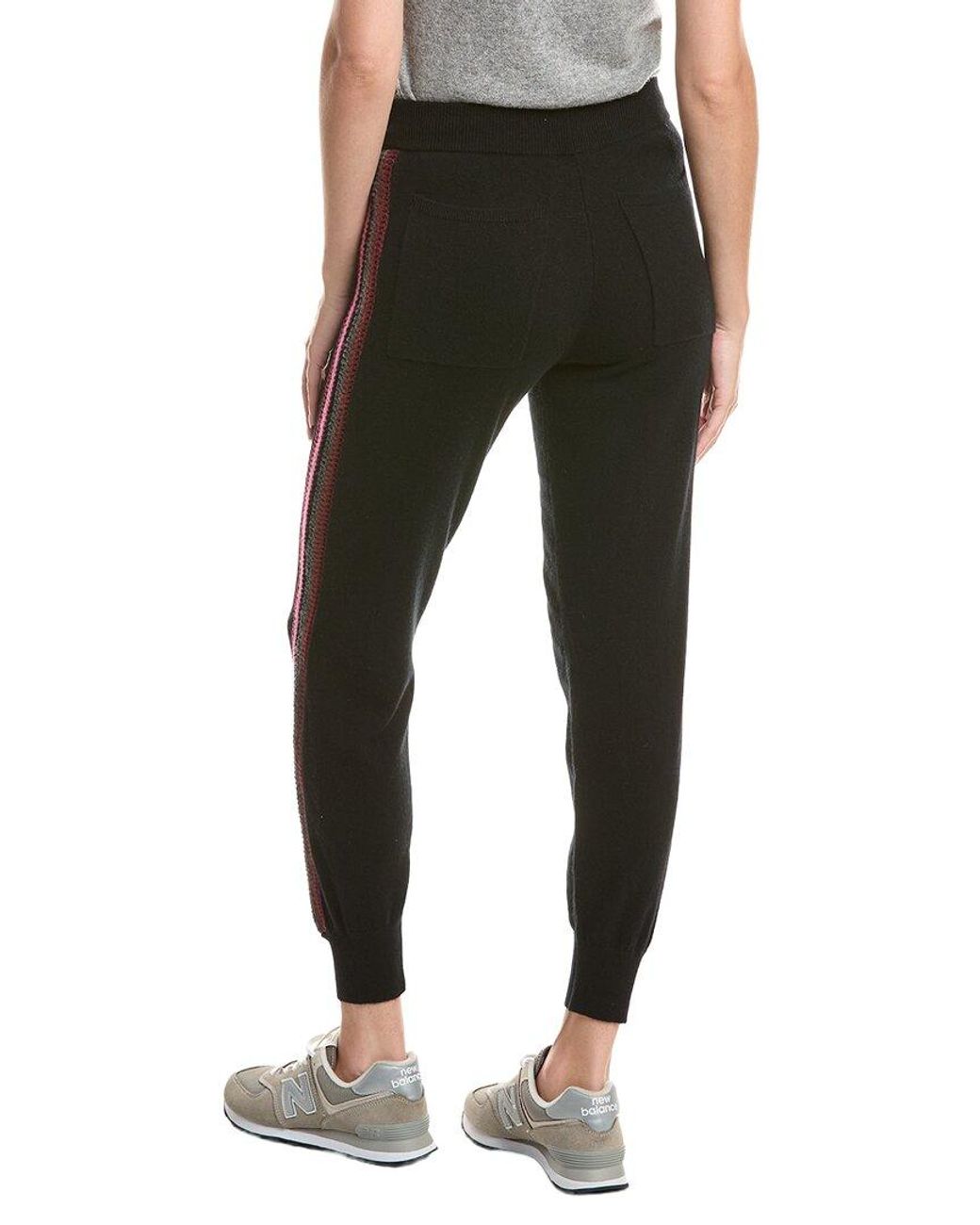 Johnny Was Black The Crochet Cashmere Jogger Pant