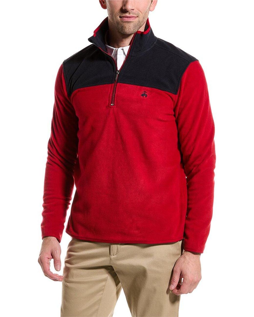Brooks brothers deals red fleece sweater