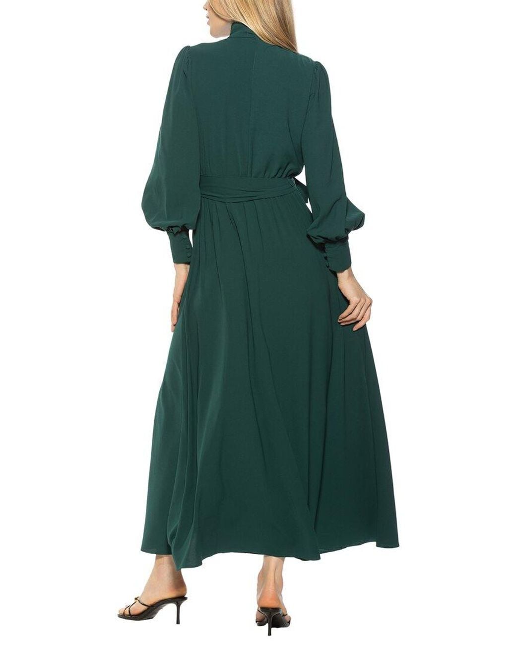 Alexia Admor Green Isaliah Fit & Flare Dress