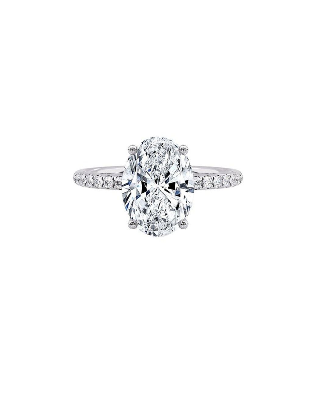 Lab Grown Diamonds White 14K 4.50 Ct. Tw. Lab-Grown Diamond Ring