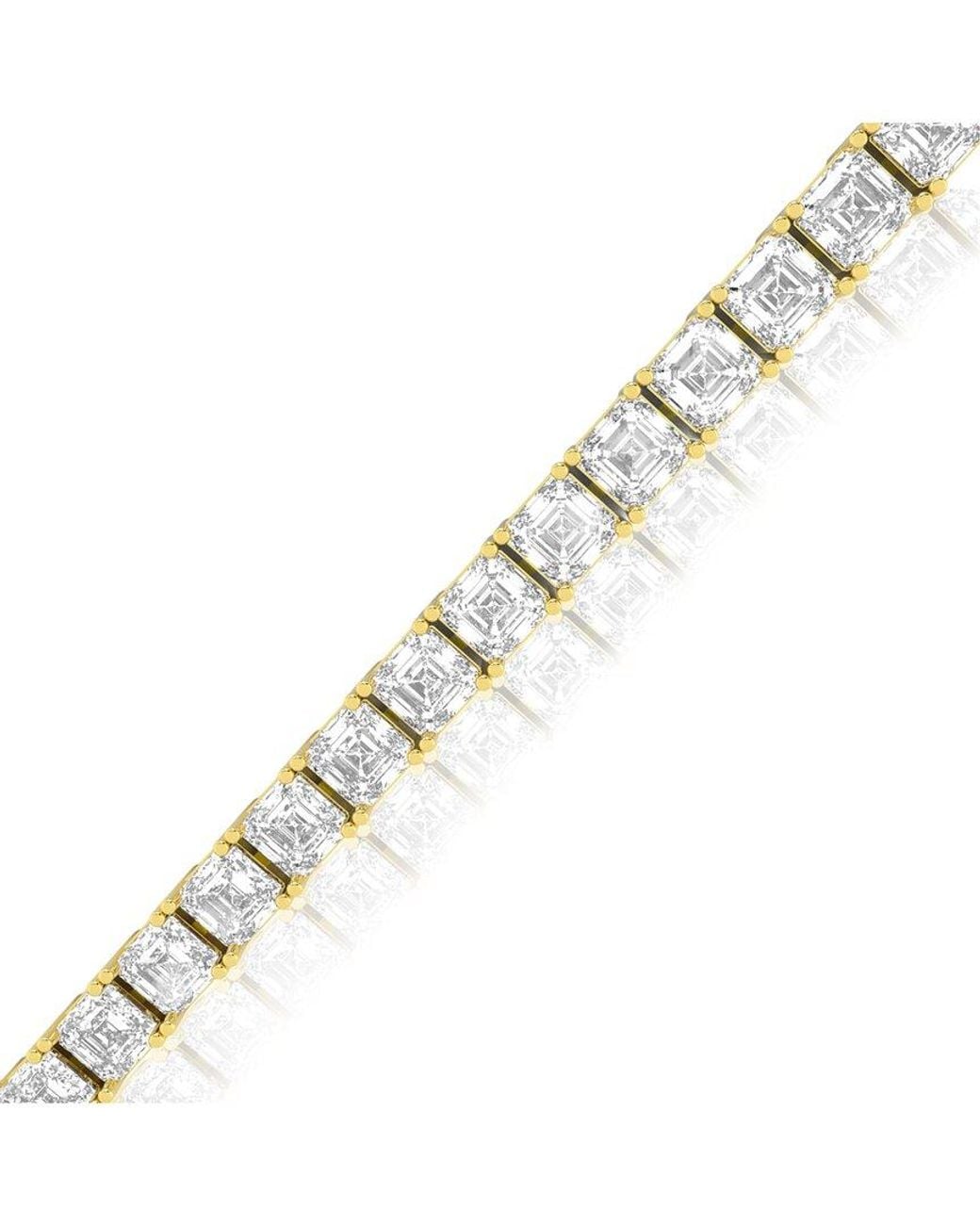 Amairah Metallic 14K 10.00 Ct. Tw. Lab-Grown Diamond Tennis Bracelet