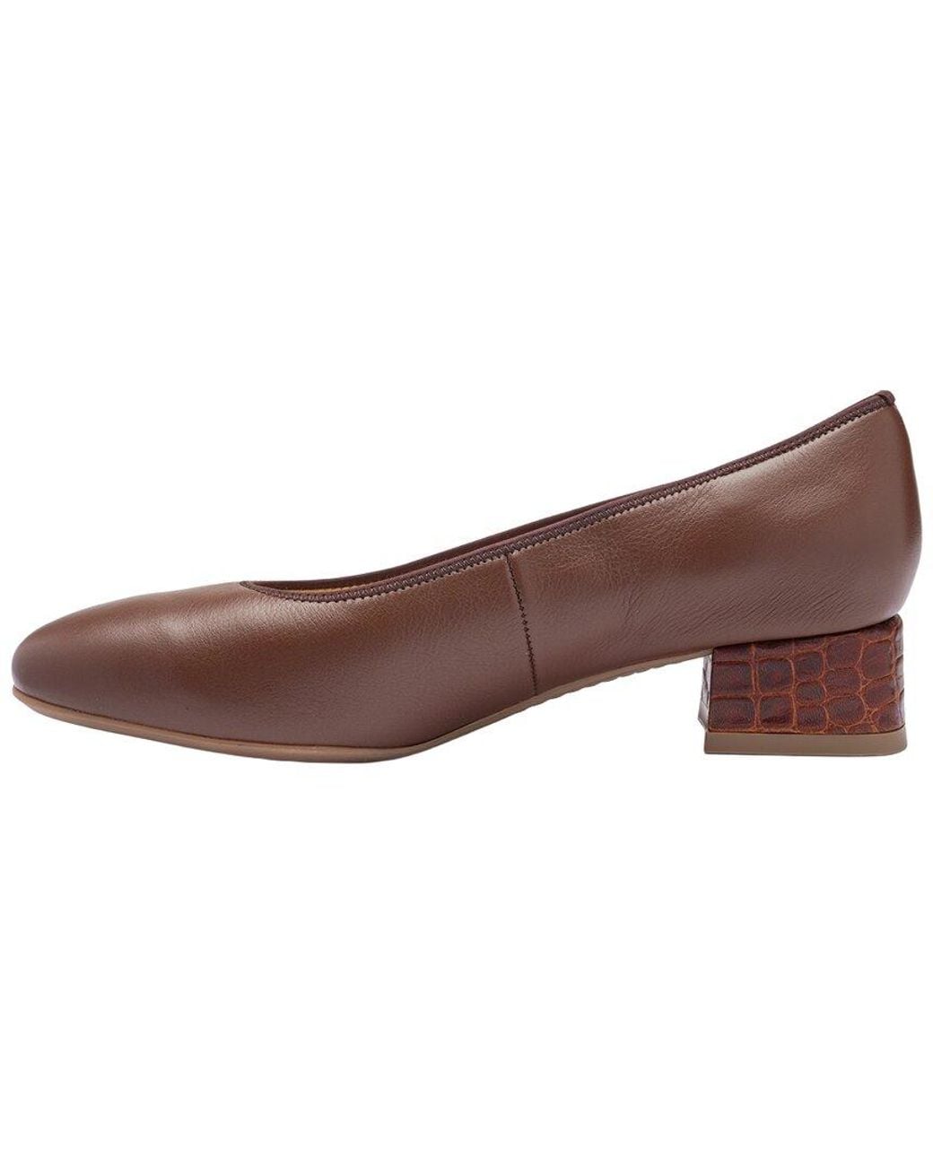 Ara Brown Gypsum Leather Pump