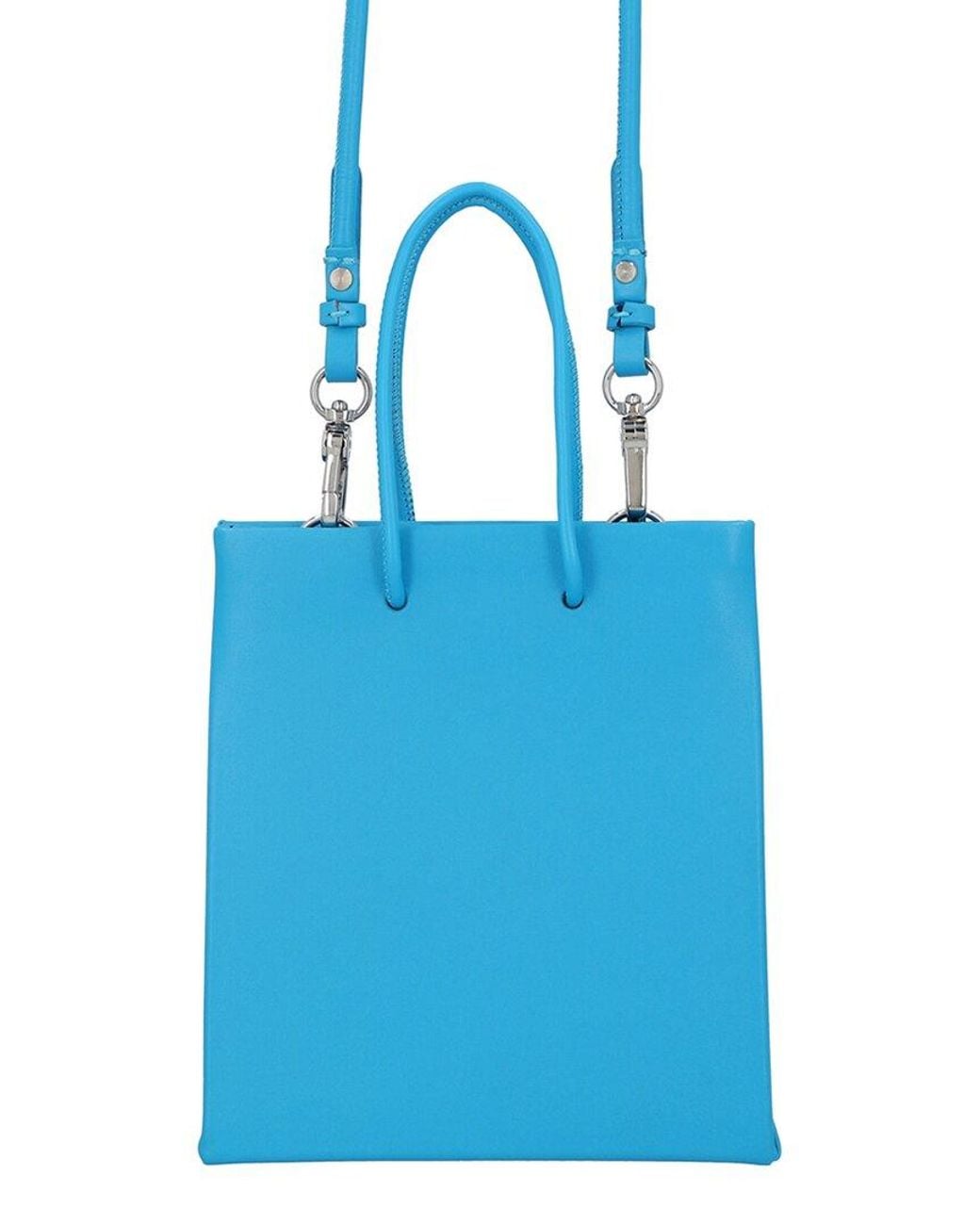MEDEA Blue Leather Tote