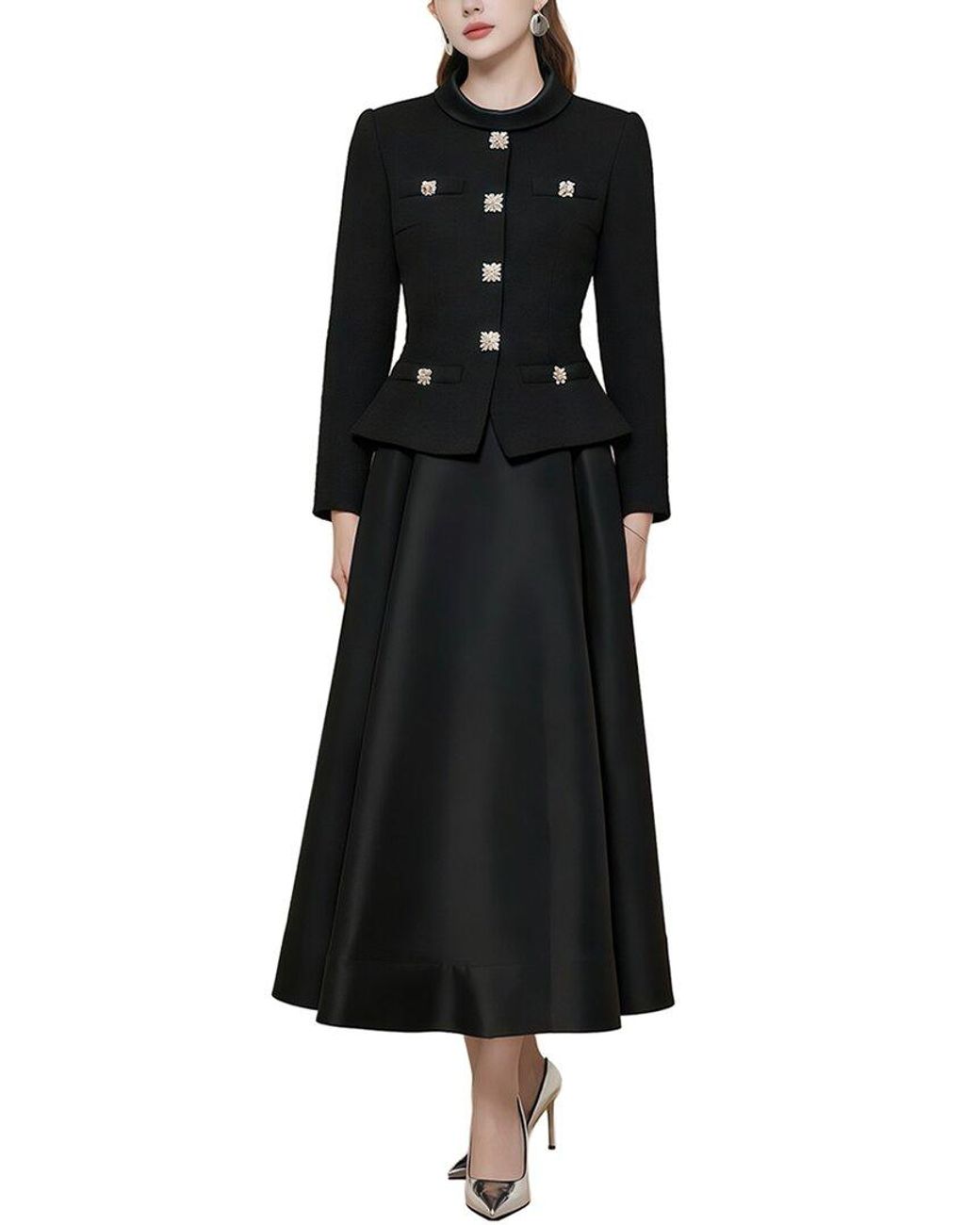 GABRIELA RICH Black Midi Dress