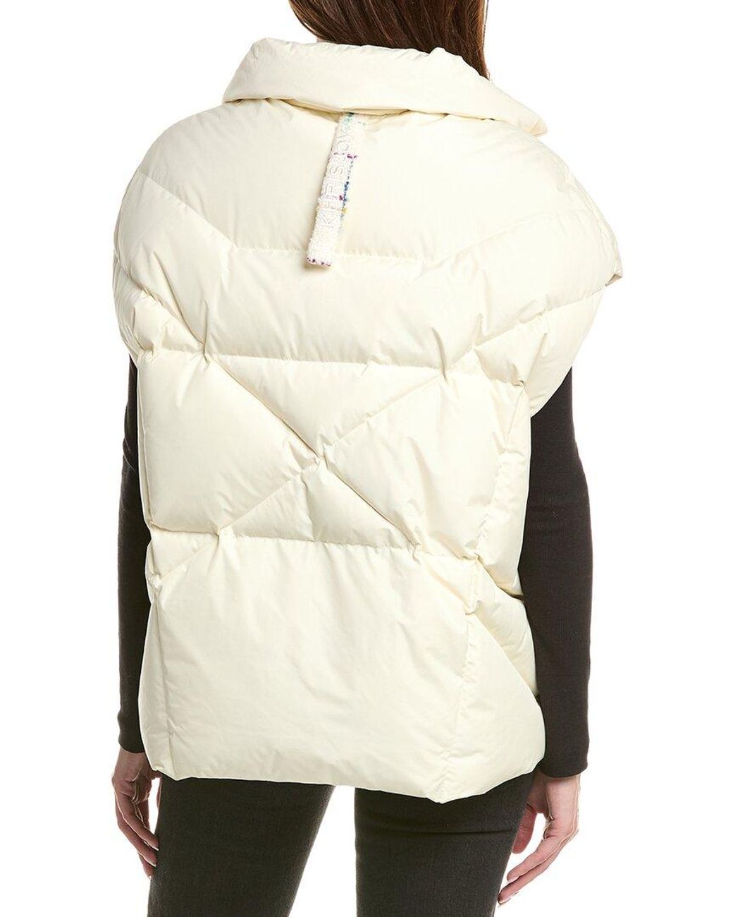 Khrisjoy Natural Moon Wool & Cashmere-Blend Lined Puffer Vest