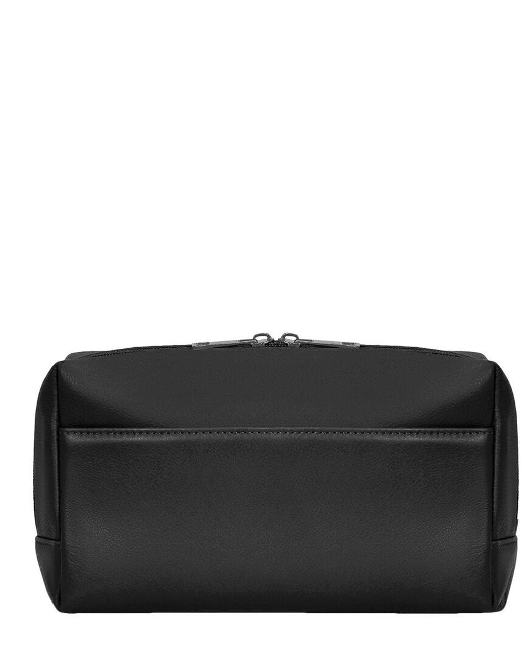 CHAMPS Black Onyx Leather Toiletry Bag