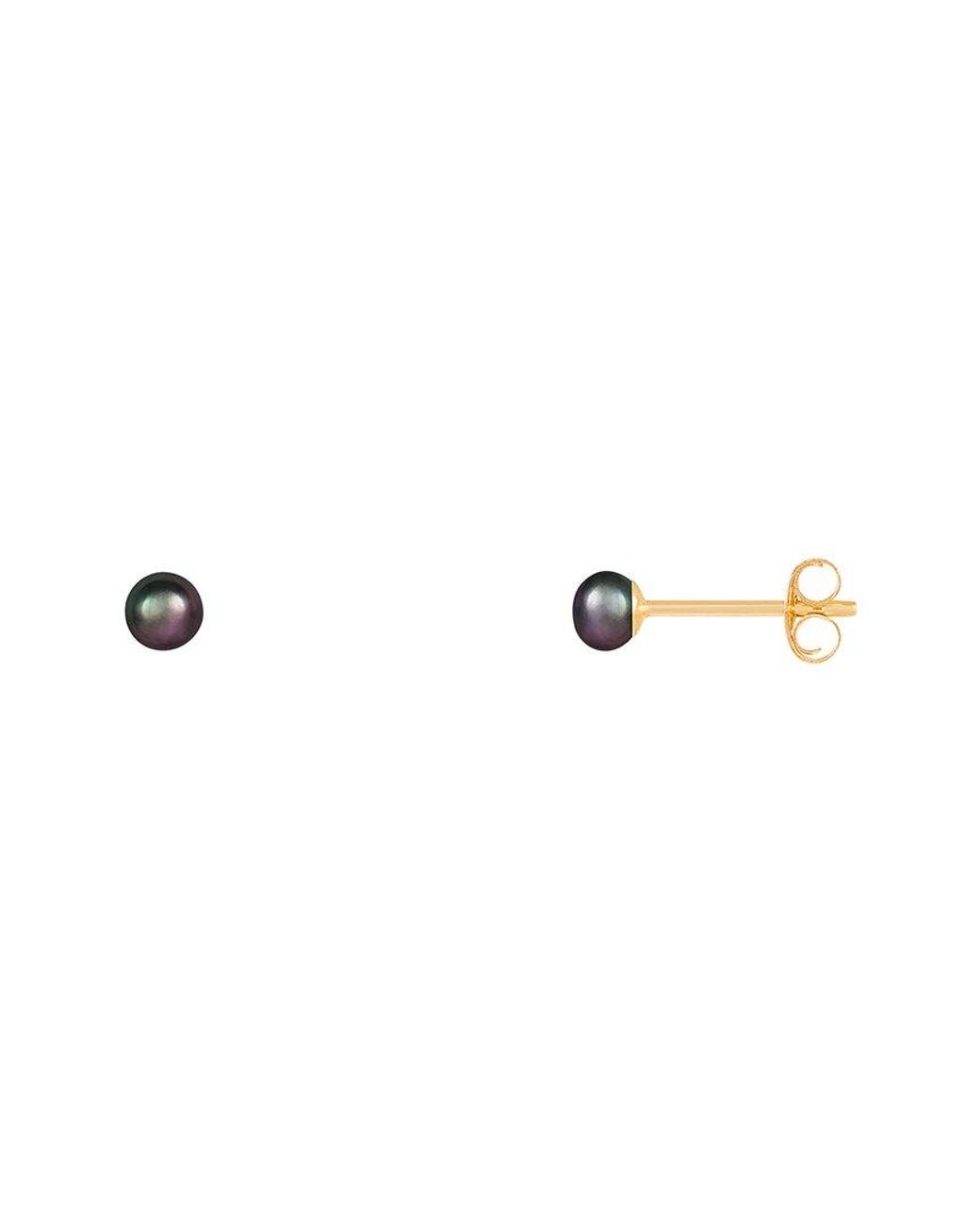 Splendid Metallic 14k 3-4mm Pearl Earrings