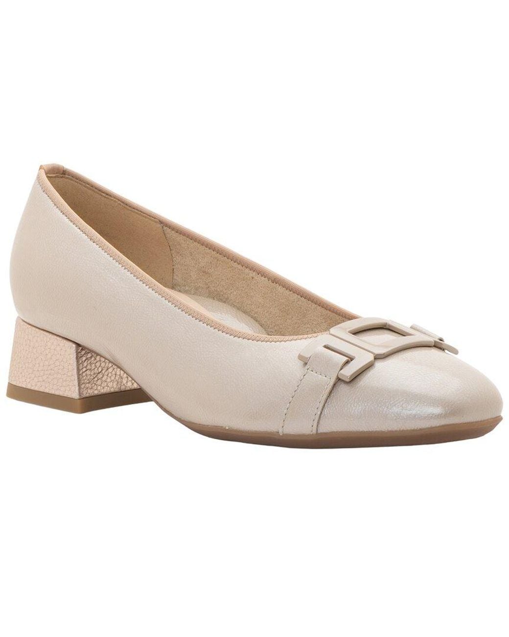 Ara White Gallant Patent Pump