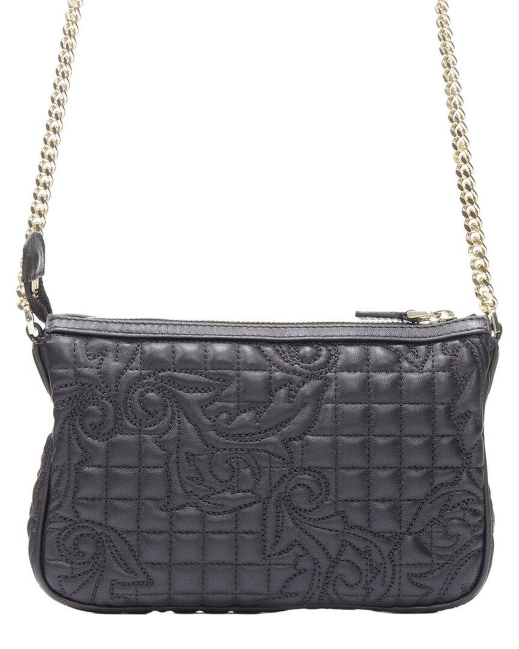 Versace Black Leather Vanitas Baroque Crossbody Never Carried (Authentic Pre-Loved)