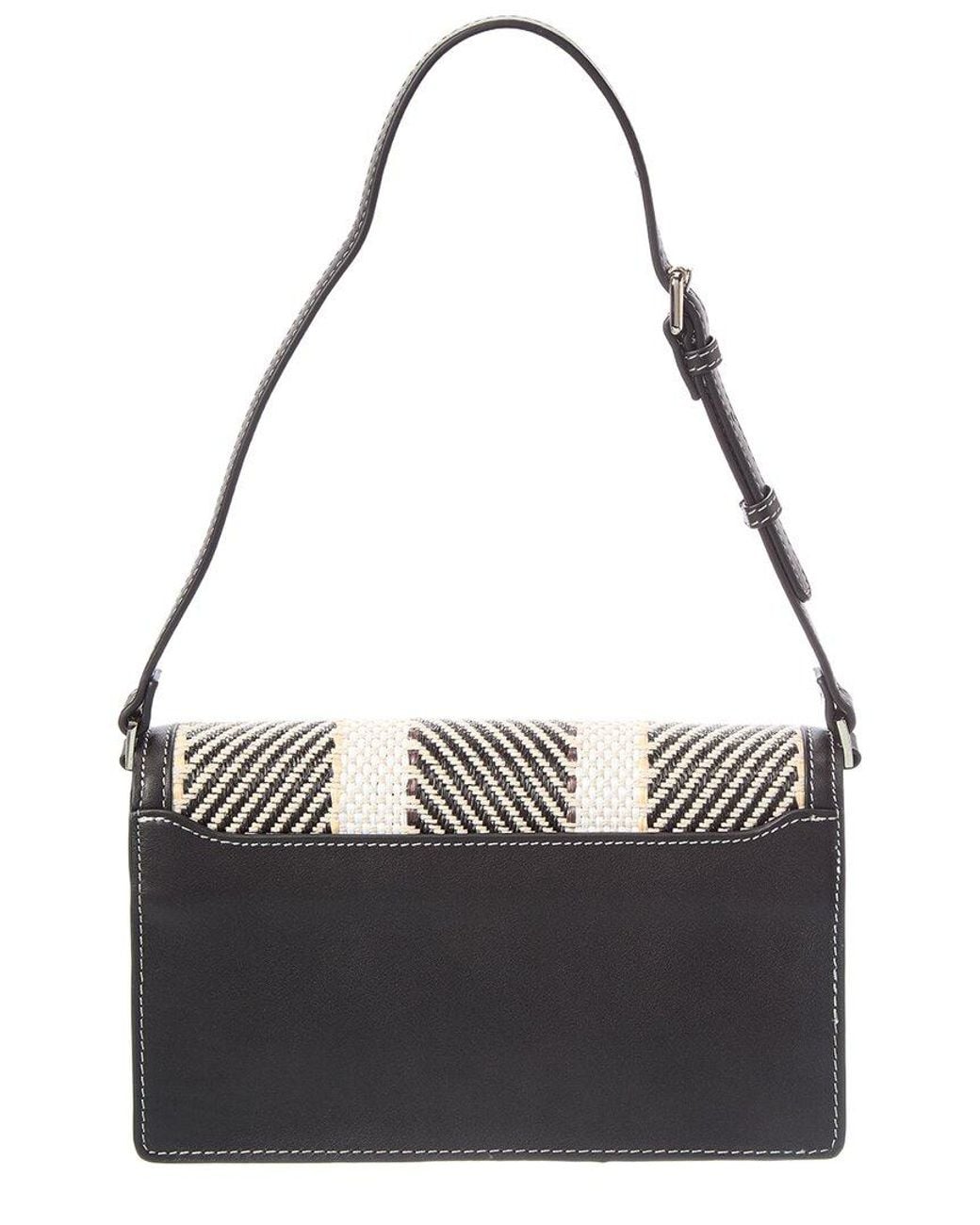 Rafe New York Metallic Kimi Straw Shoulder Bag