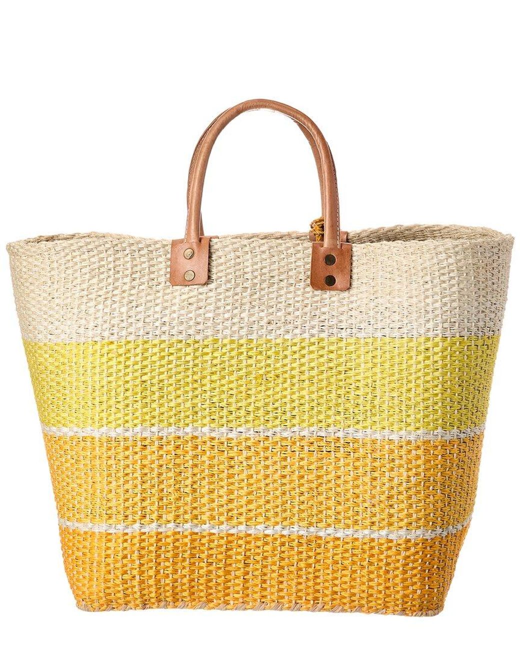 Mar Y Sol Yellow Samana Sisal Tote