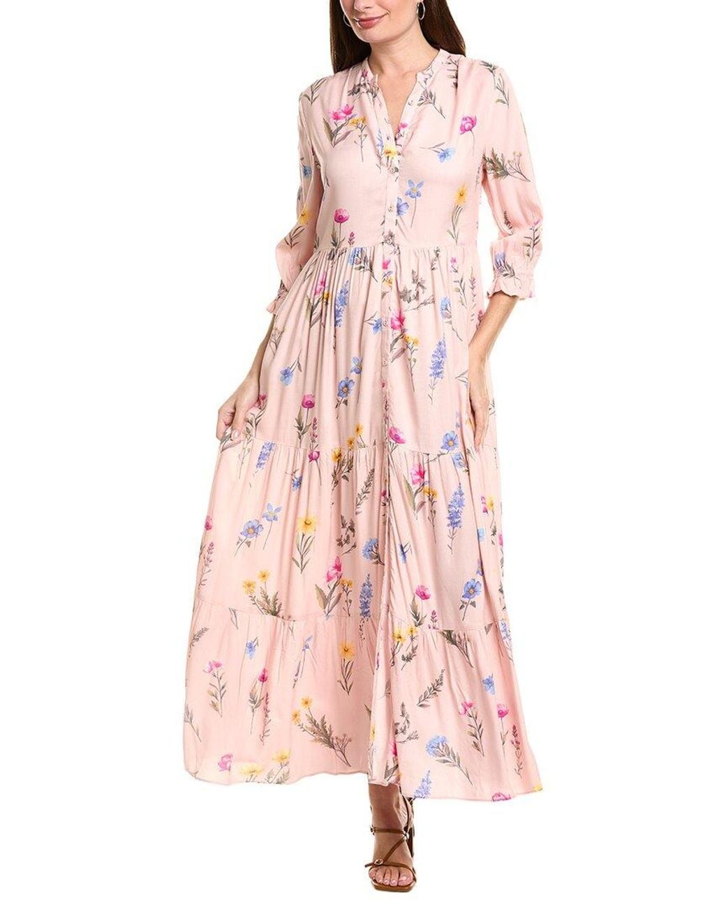 Garrie B Pink Maxi Dress