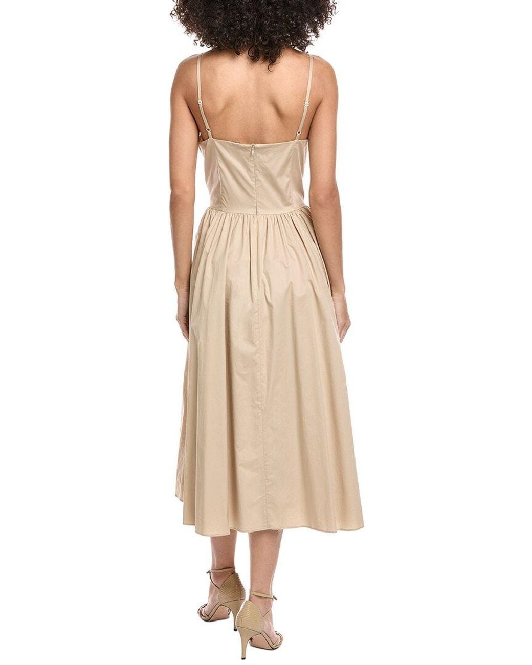 Sandro Natural Woven Midi Dress