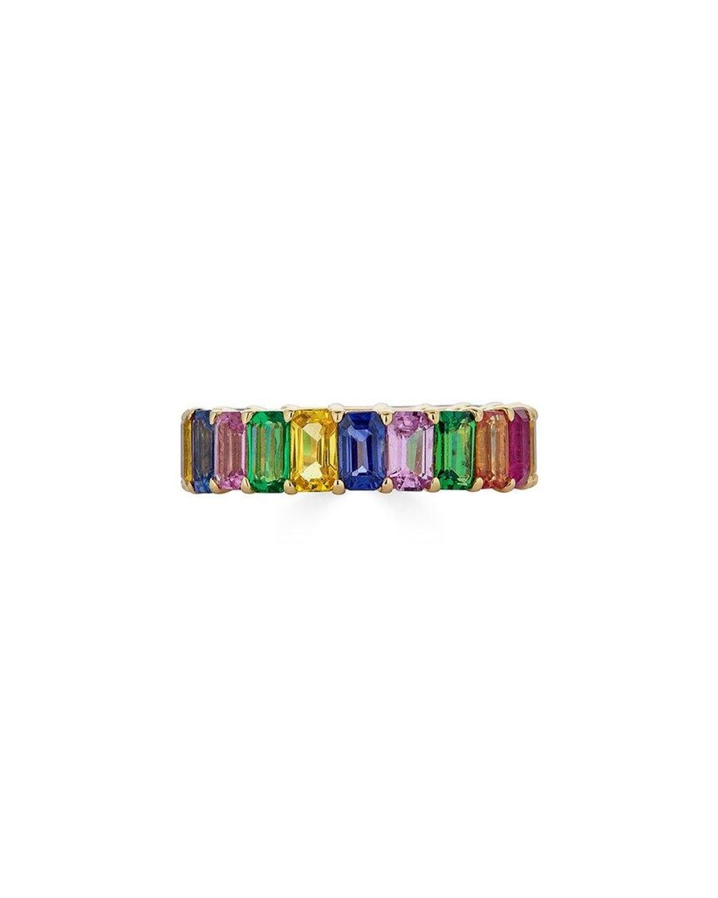 Diana M Metallic Fine Jewelry 18K 7.50 Ct. Tw. Gemstone Eternity Ring