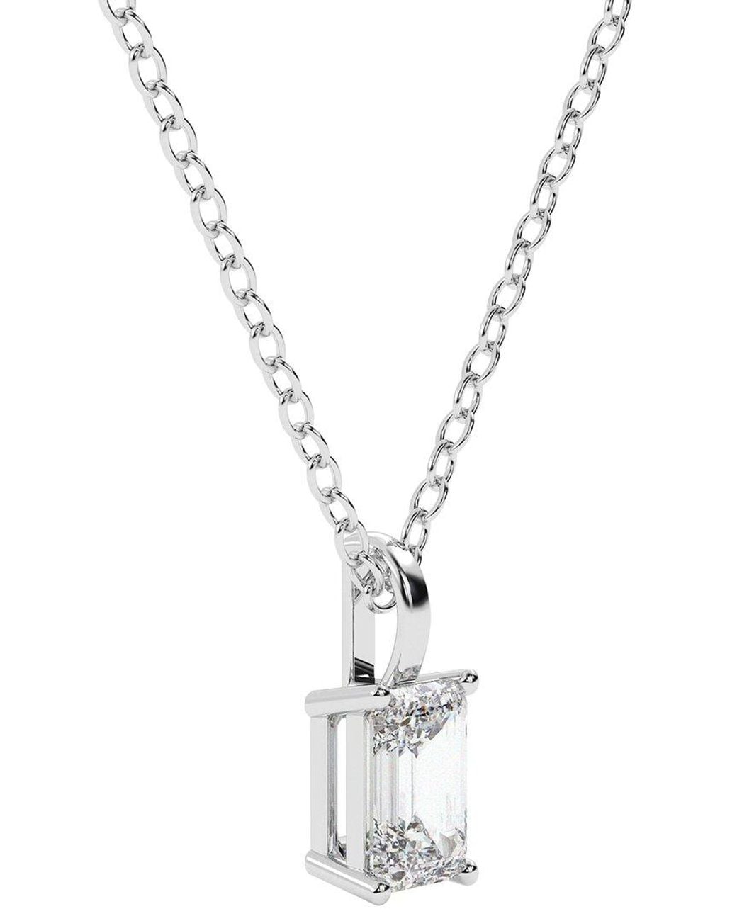 Diamond Select Cuts Metallic 14K 1.00 Ct. Tw. Diamond Pendant Necklace