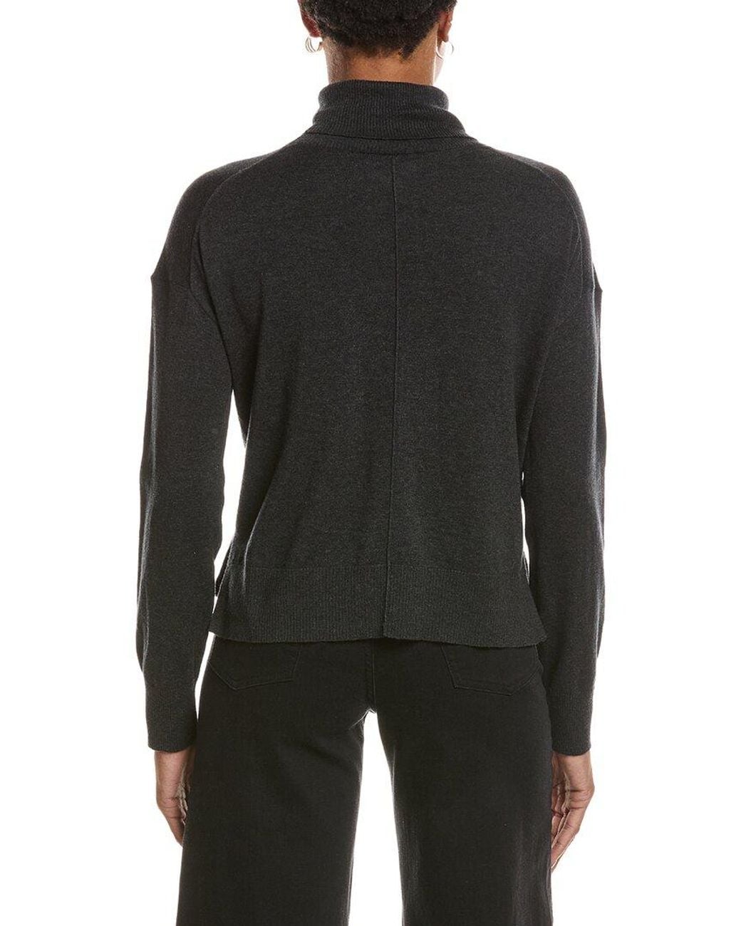 Velvet By Graham & Spencer Black Libra Lux Cashmere-Blend Sweater