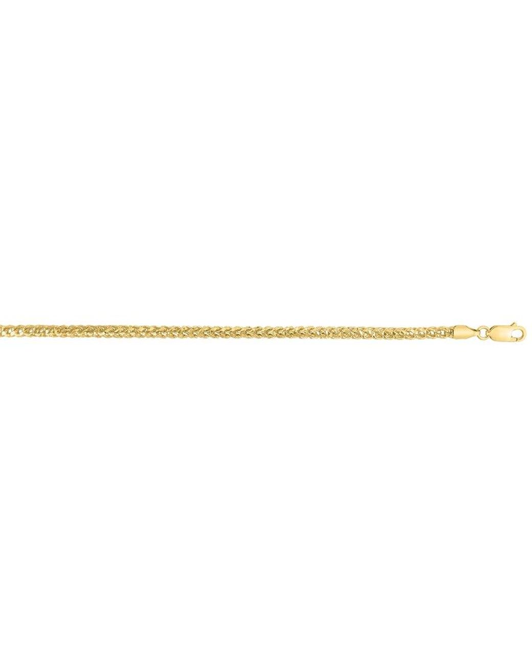 Italian Silver Metallic 14k Over Franco Chain Necklace for men