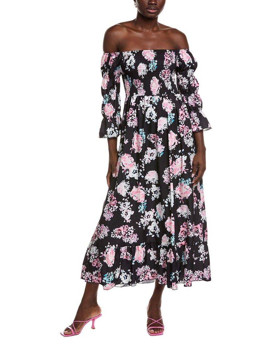 IPPONELLI White Off-The-Shoulder Midi Dress