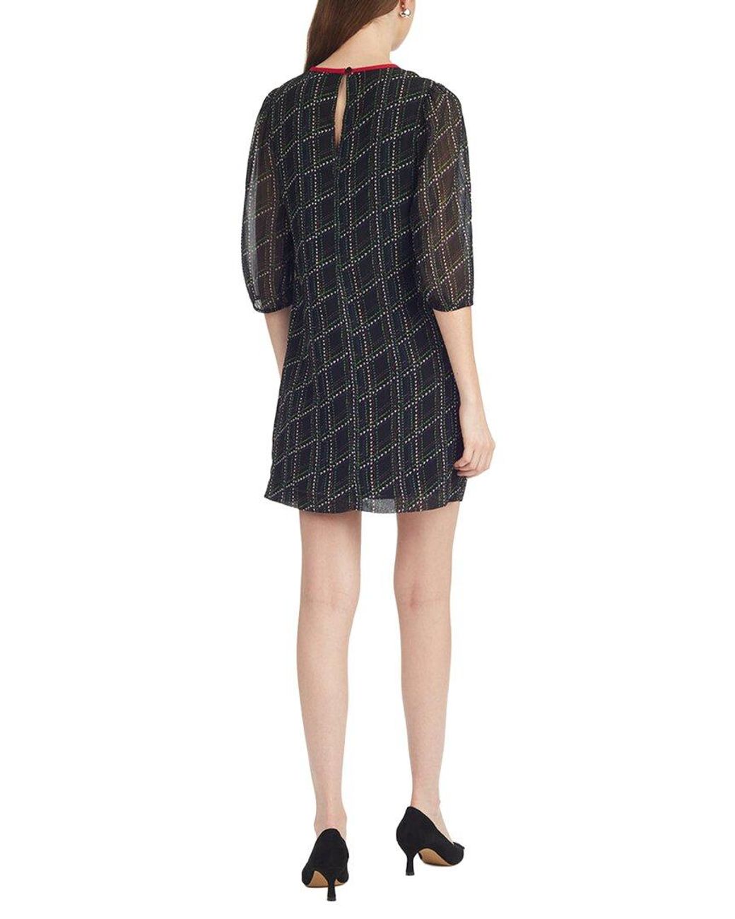 Draper James Black Ava Mini Dress