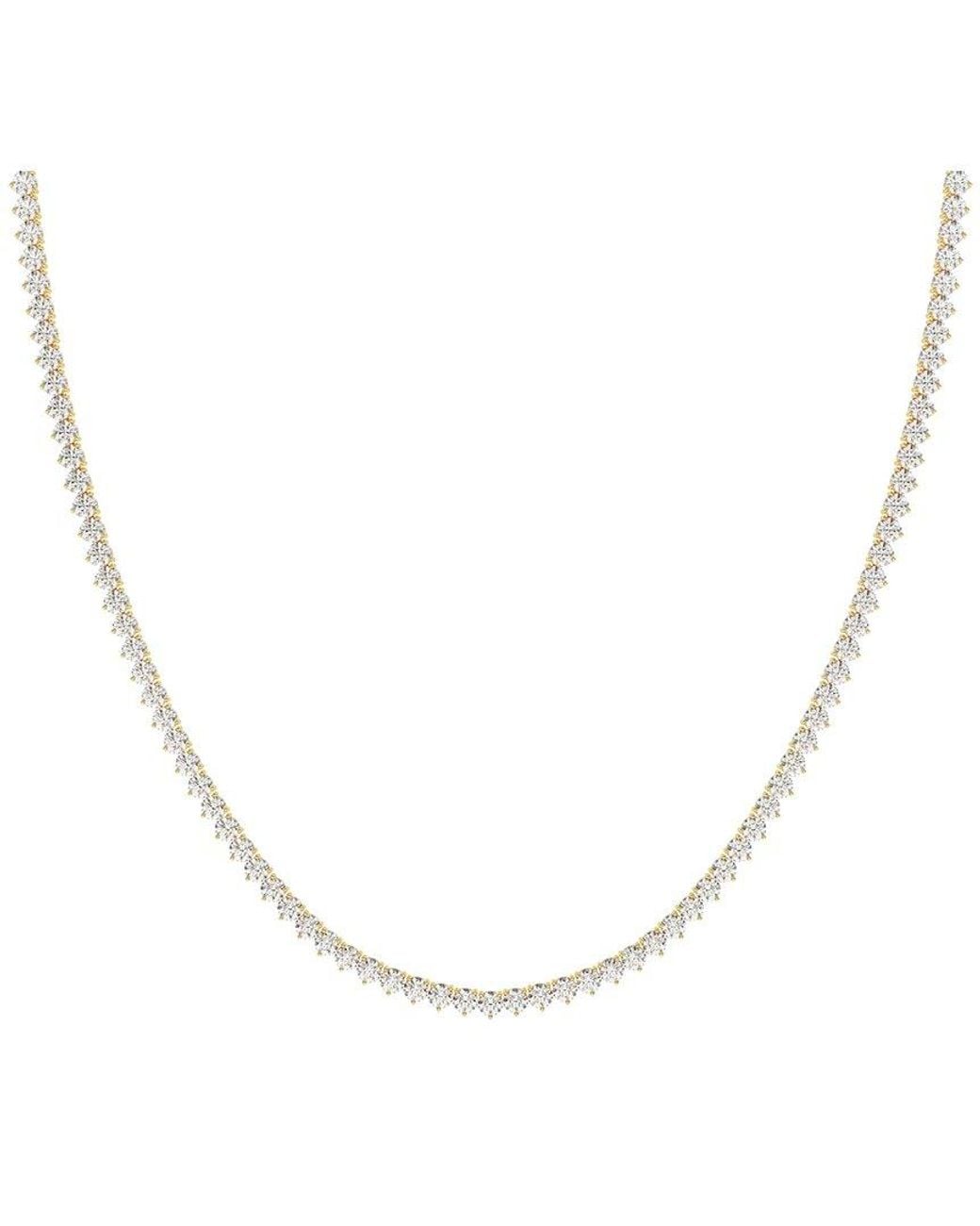 Diamond Select Cuts White 14K 10.00 Ct. Tw. Diamond Pendant Necklace