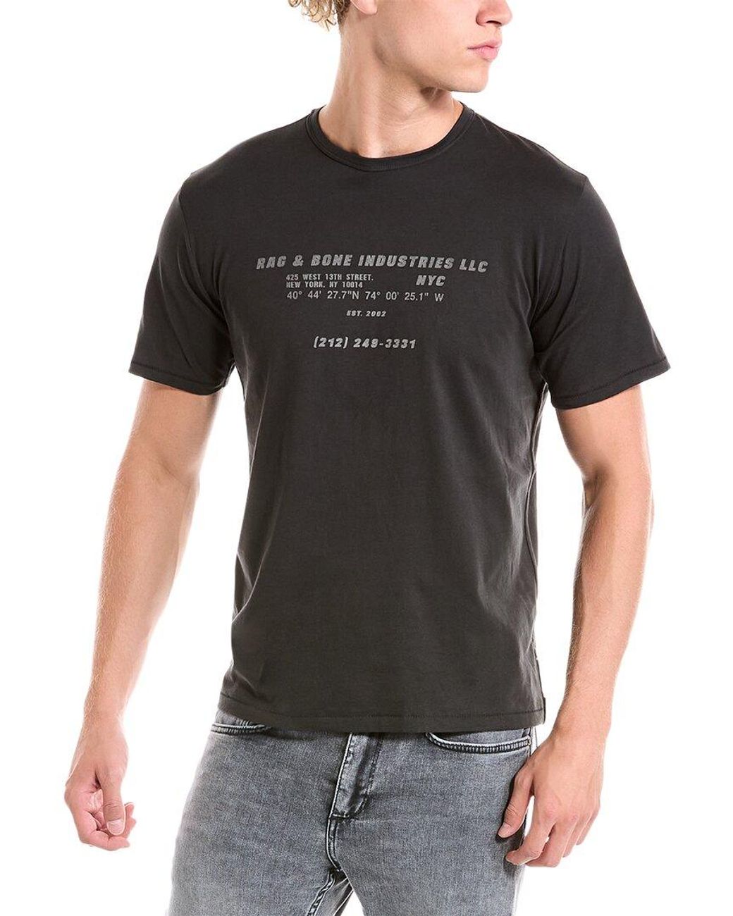 Rag & Bone T-shirt in Black for Men | Lyst