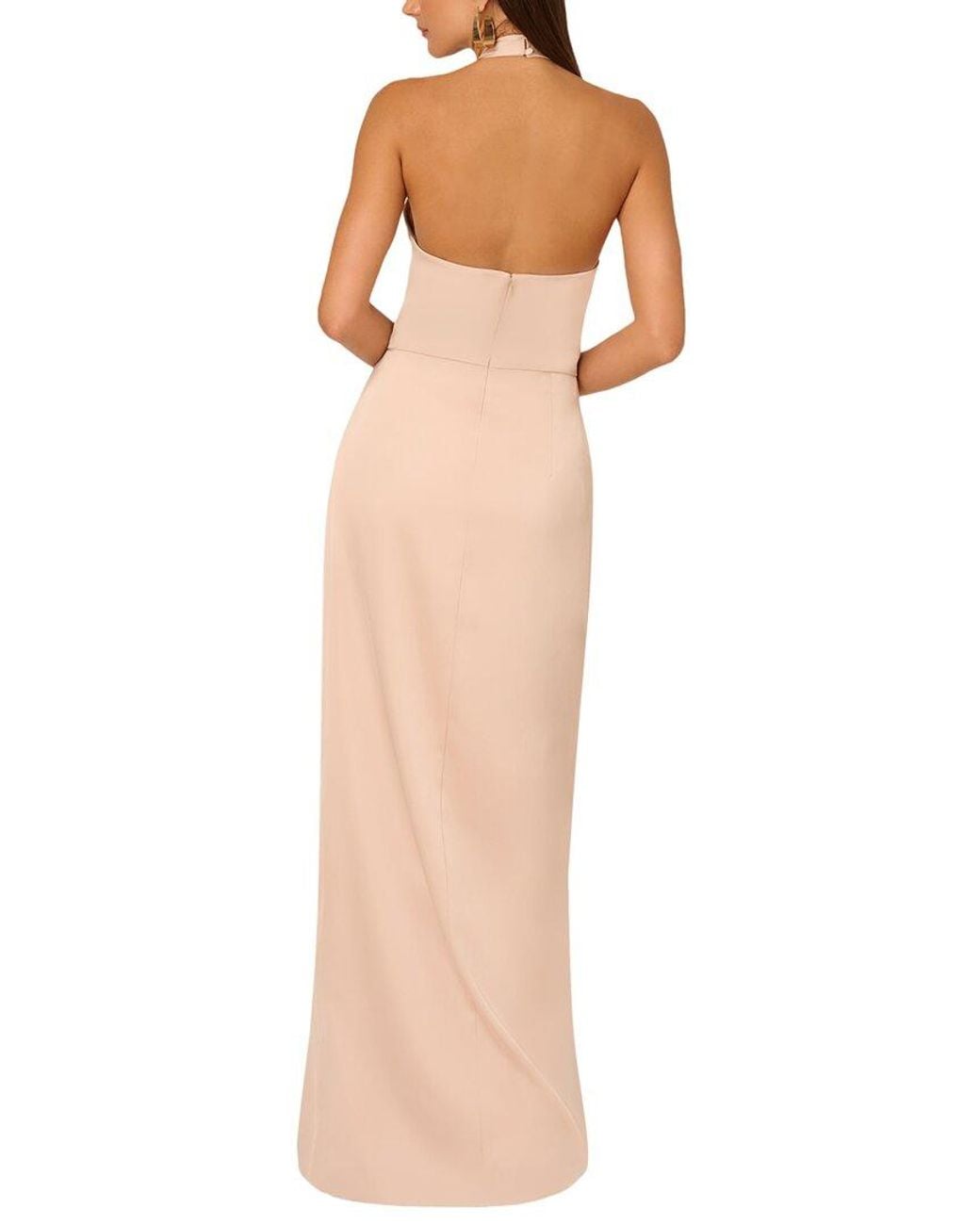 ADRIANNA EVE Natural Solid Maxi Dress