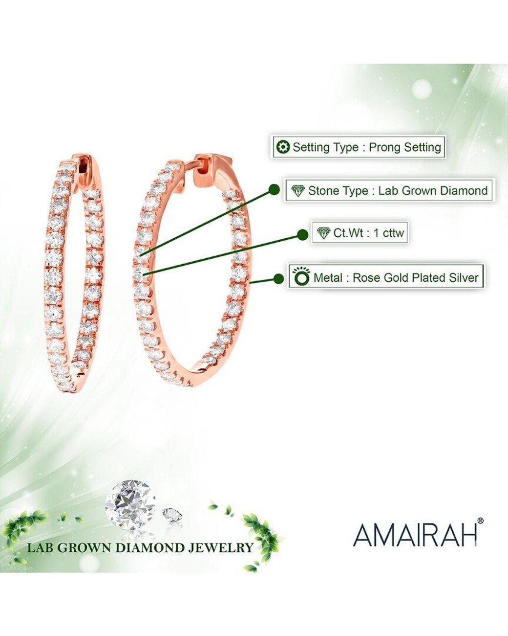 Amairah White 1.00 Ct. Tw. Lab-Grown Diamond Hoops