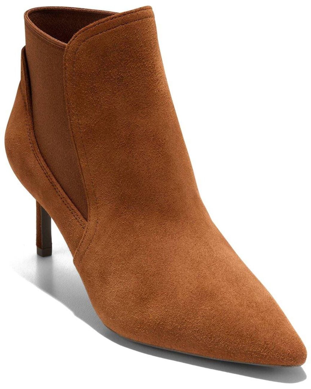 Cole Haan Brown Go-To Jamela Suede Chelsea Bootie