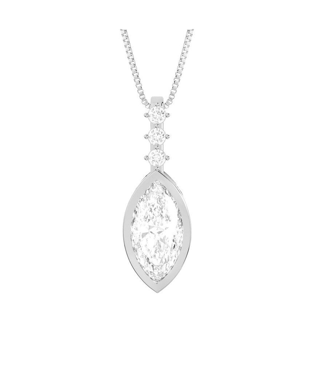 Amairah White 14K 3.00 Ct. Tw. Lab-Grown Diamond Pendant Necklace