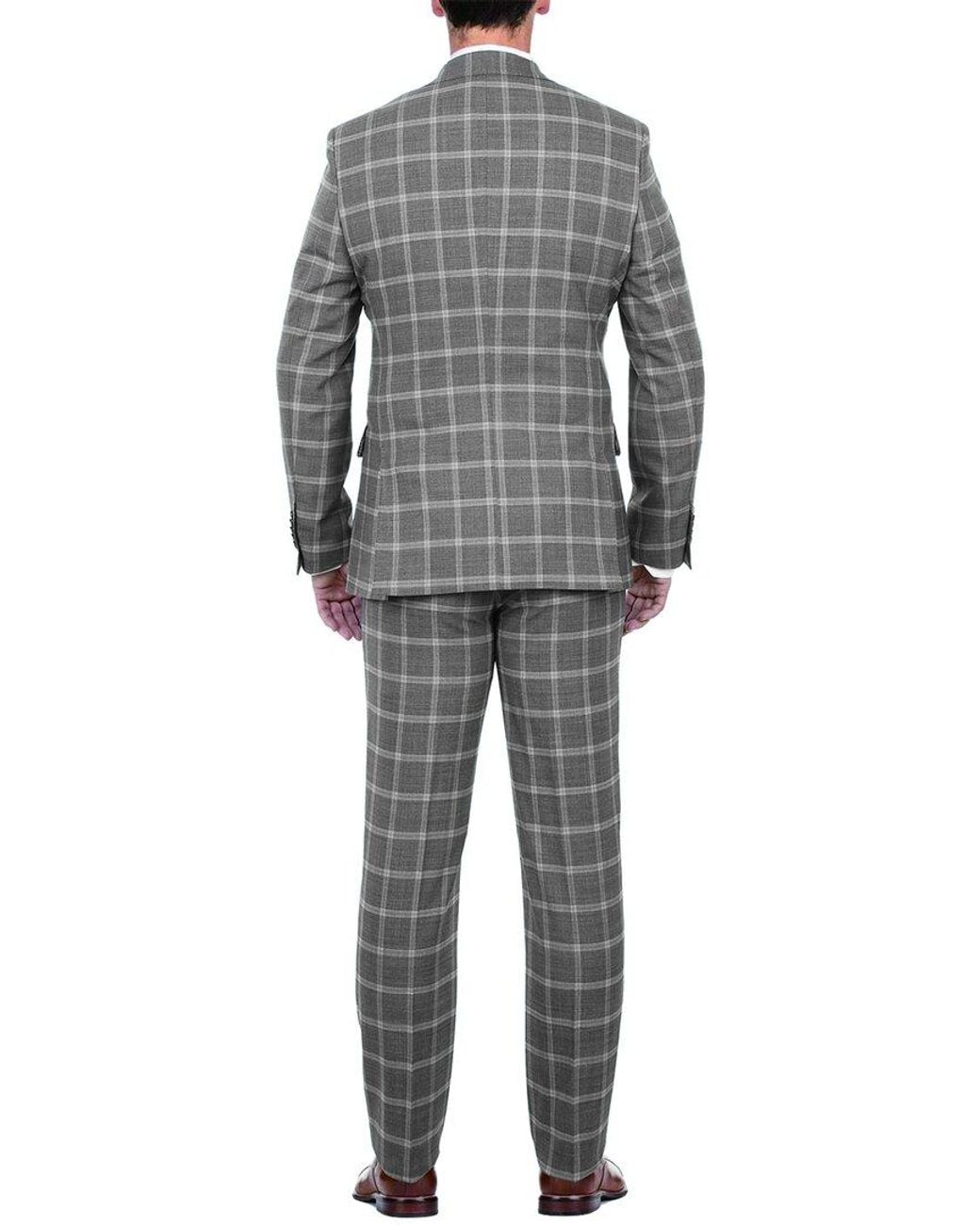 English Laundry Gray 2Pc Wool-Blend Suit for men