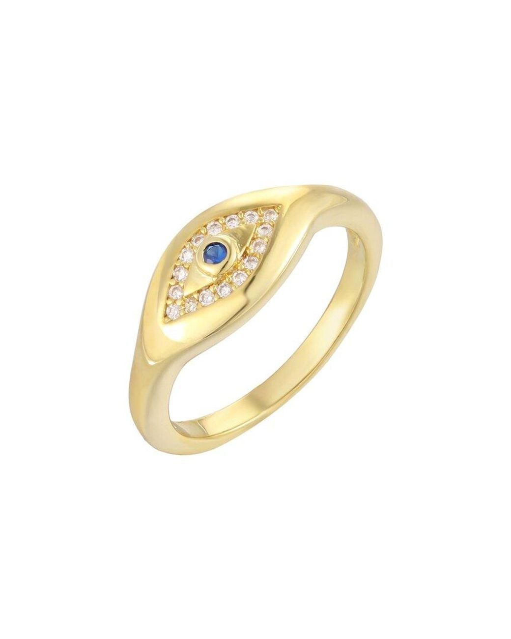 Adornia White 14K Plated Ring
