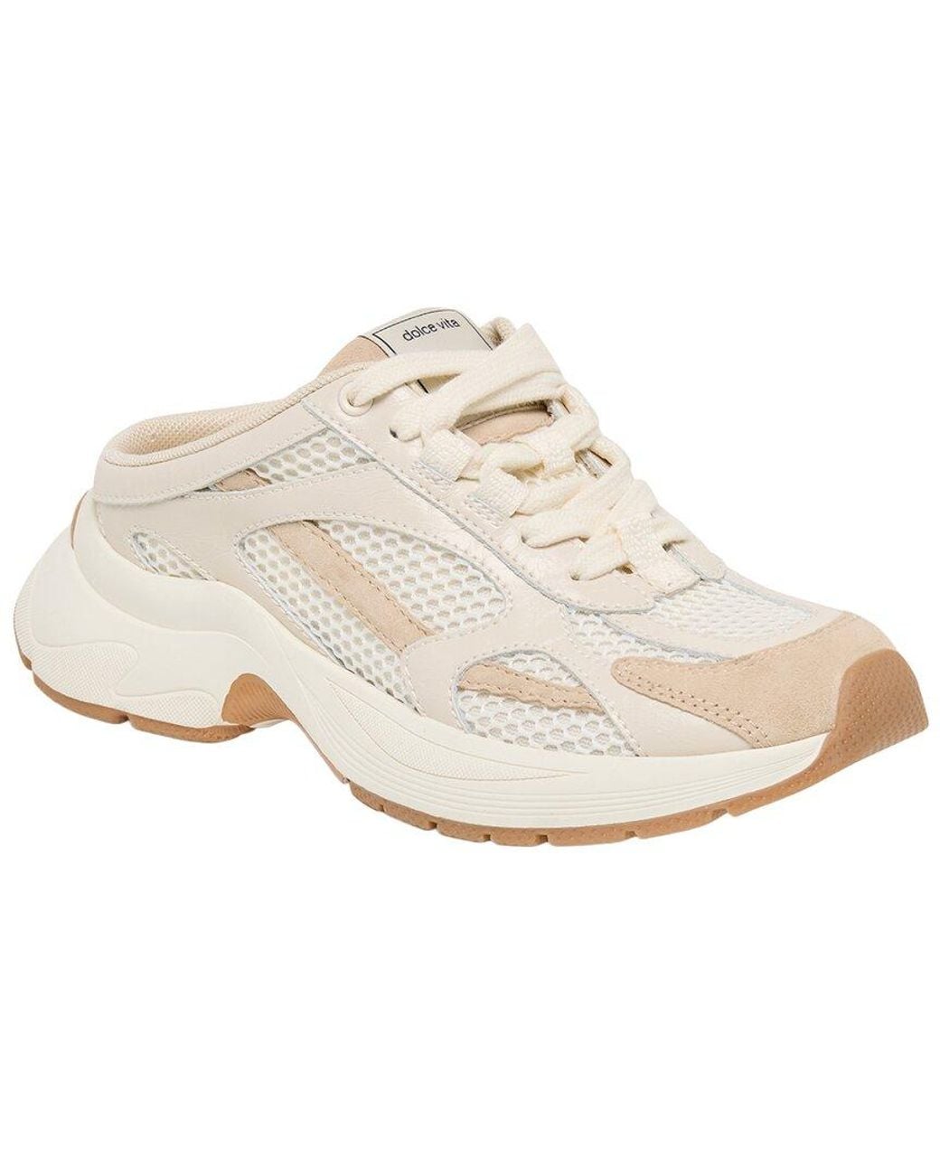 Dolce Vita White Swayzy Suede Sneaker