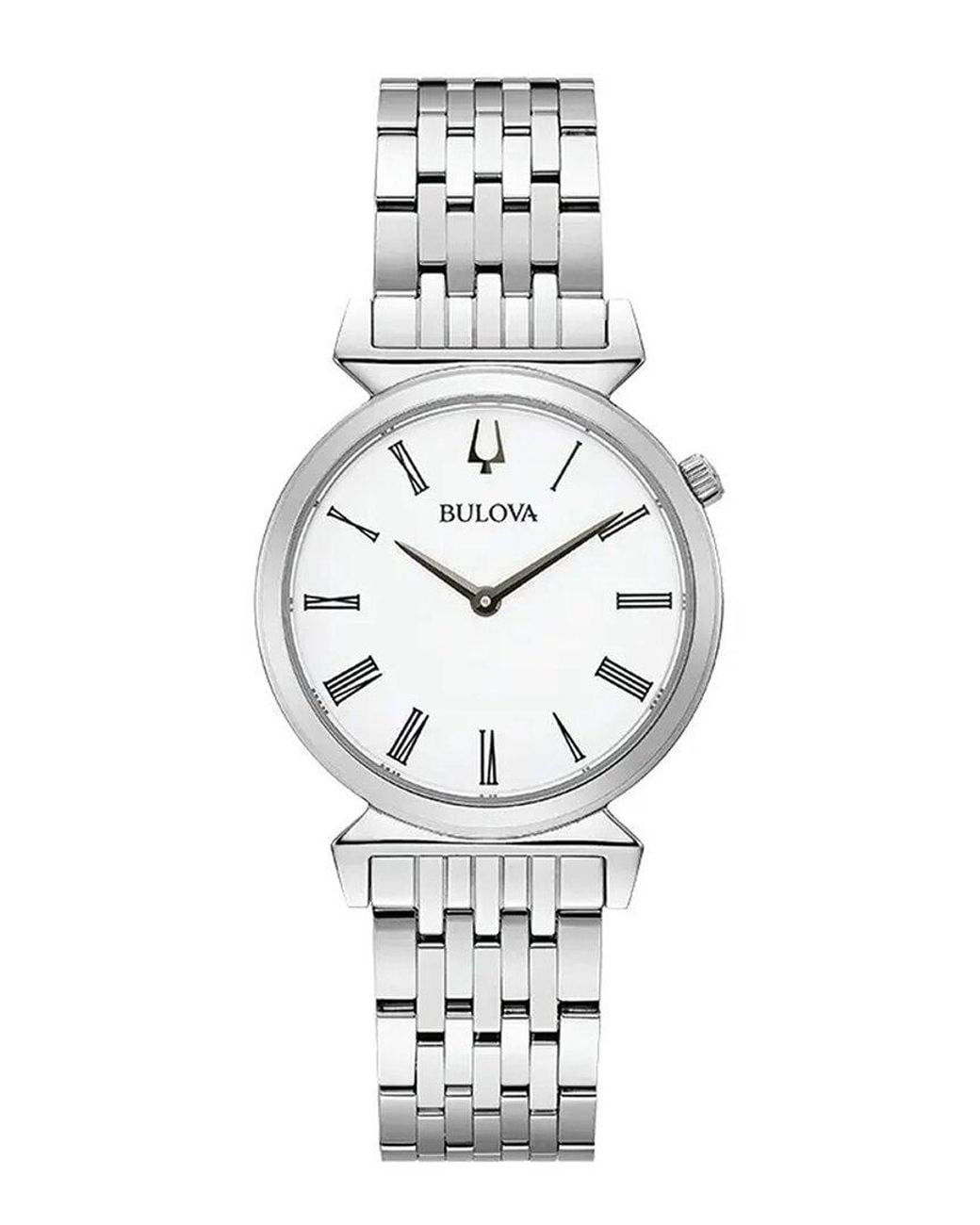 Bulova White Classic Watch