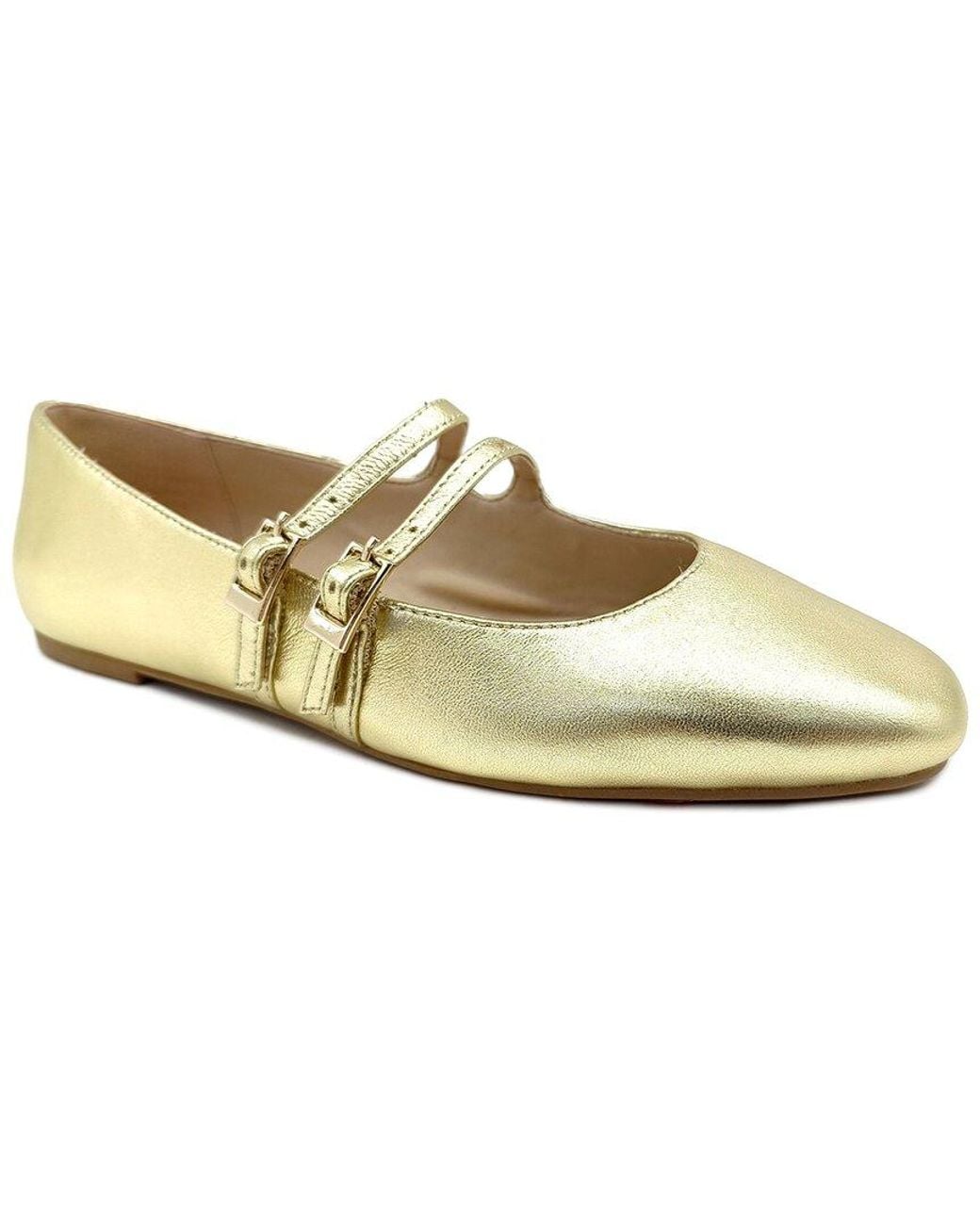 Kenneth Cole White Mackenzie Pu Flat