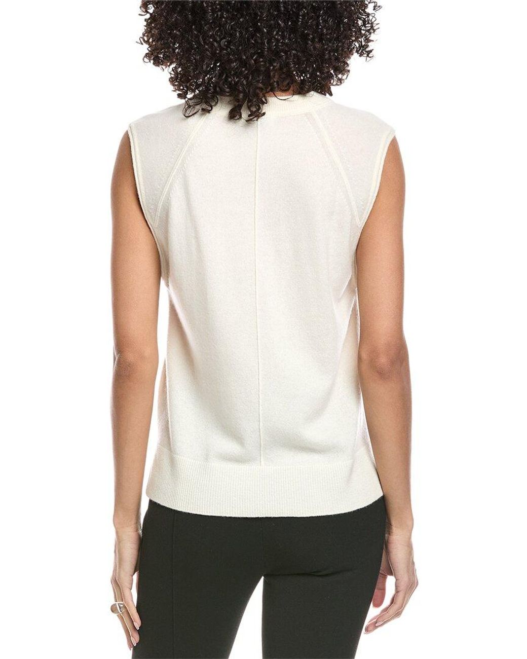 Jonathan Simkhai White Hanson Cashmere Vest