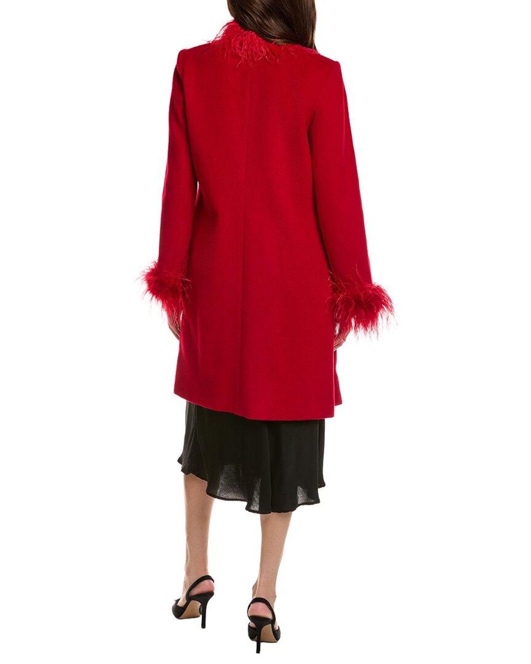 FLORA BEA NYC Red Saraha Wool Coat