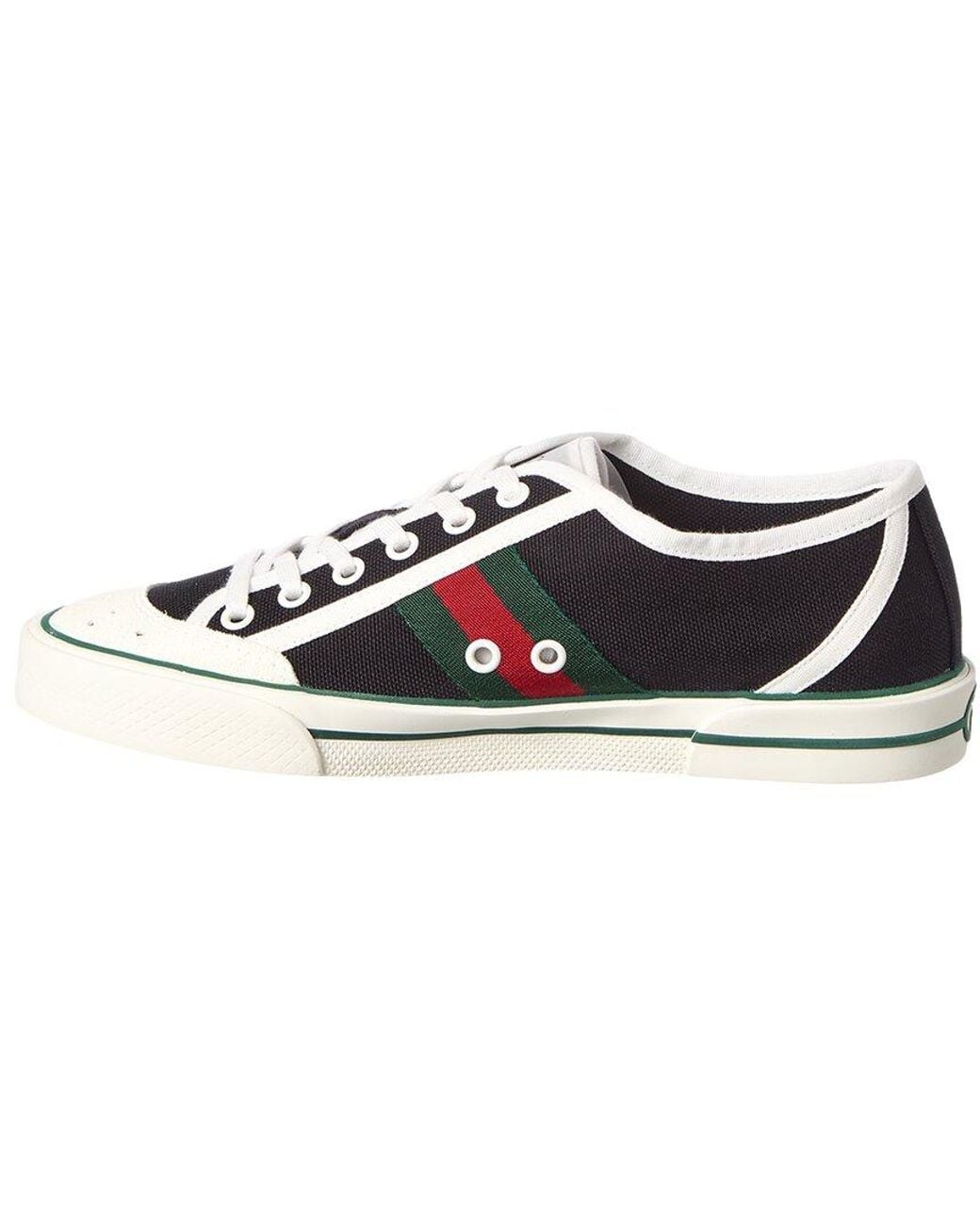 Gucci White Tennis Canvas Sneaker