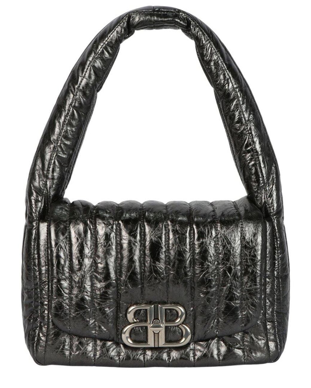 Balenciaga Black Monaco Small Leather Sling Bag