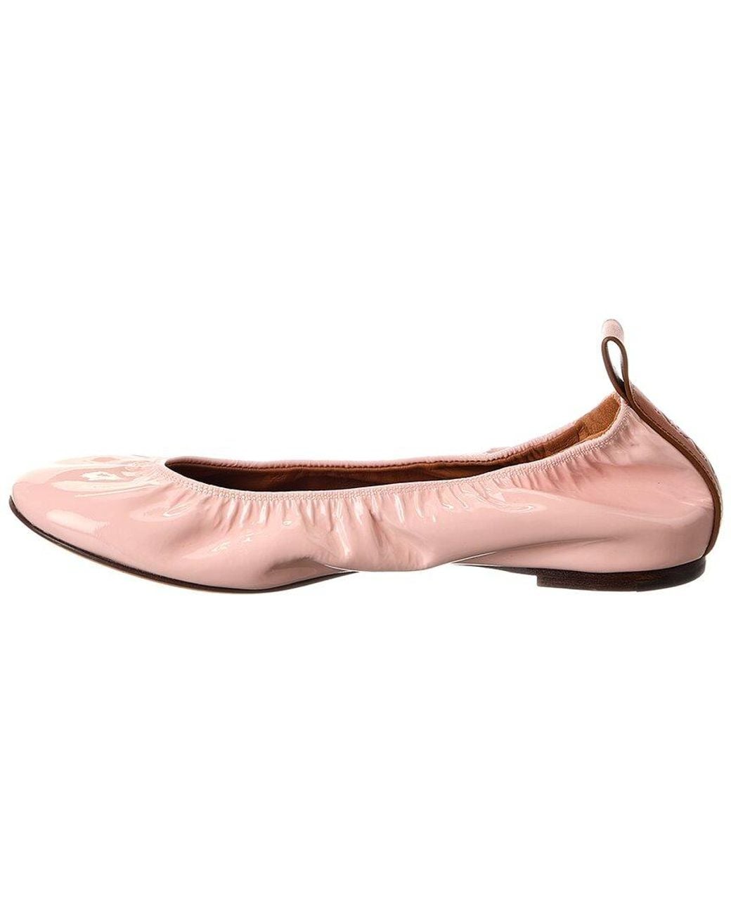 Lanvin Pink Patent Ballerina Flat