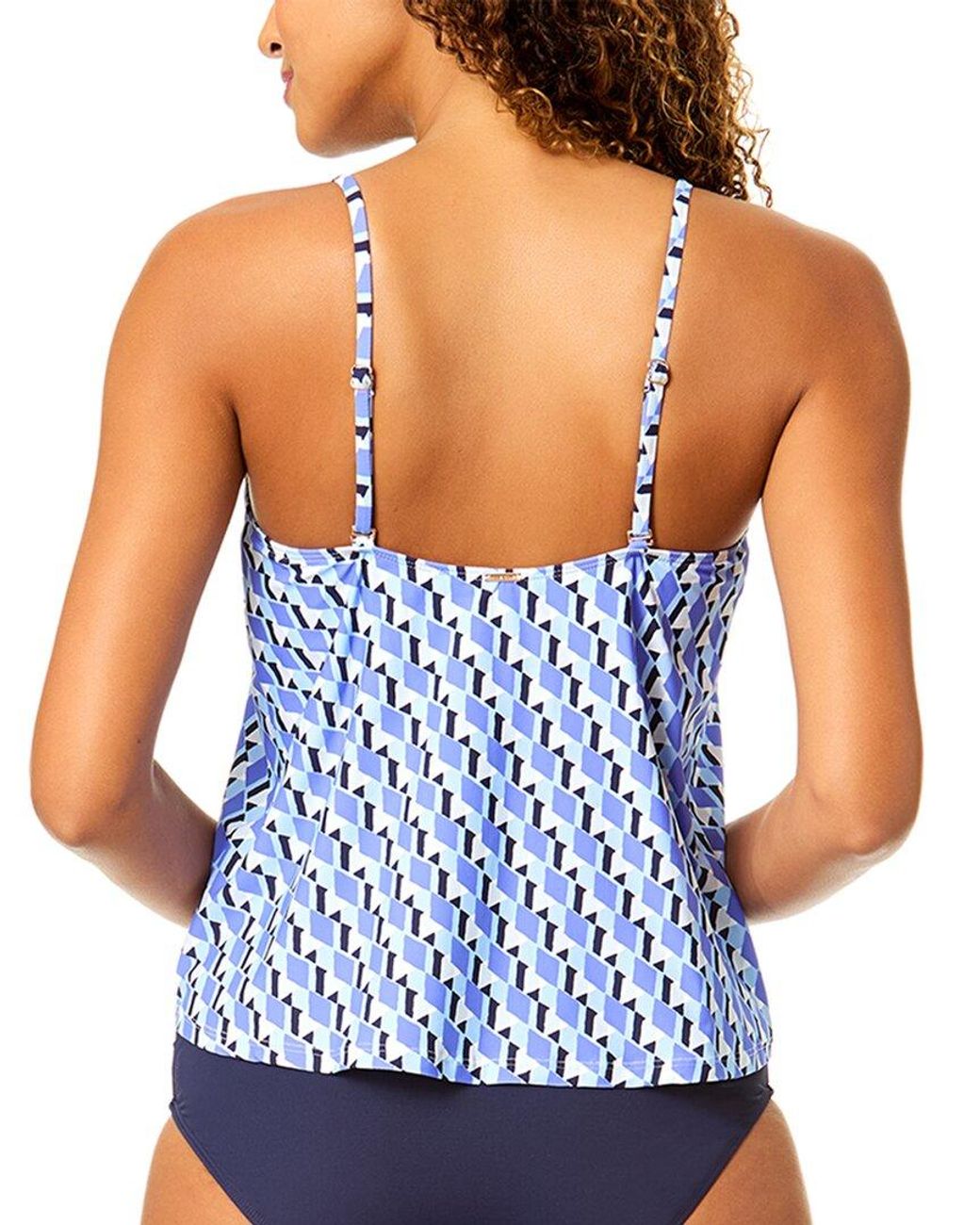 Anne Cole Blue Easy Tri Tankini