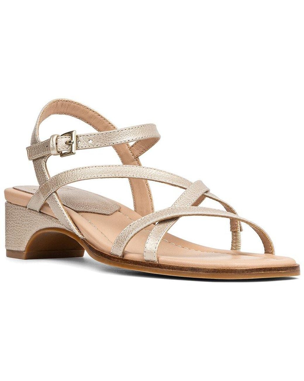 Donald J Pliner Metallic Cesilia Leather Sandal