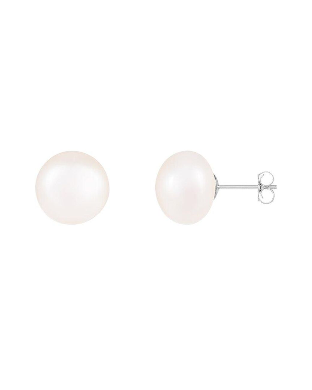 Splendid White 14K 11Mm Pearl Earrings