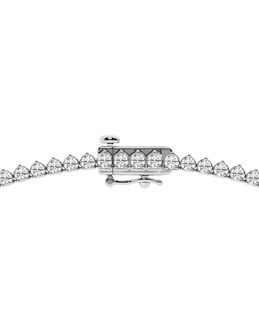 Lab Grown Diamonds Metallic 14K 5.00 Ct. Tw. Lab-Grown Diamond Tennis Necklace