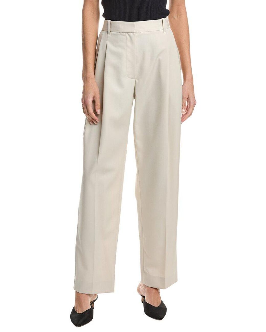 3.1 Phillip Lim Natural Wool-Blend Straight Leg Trouser