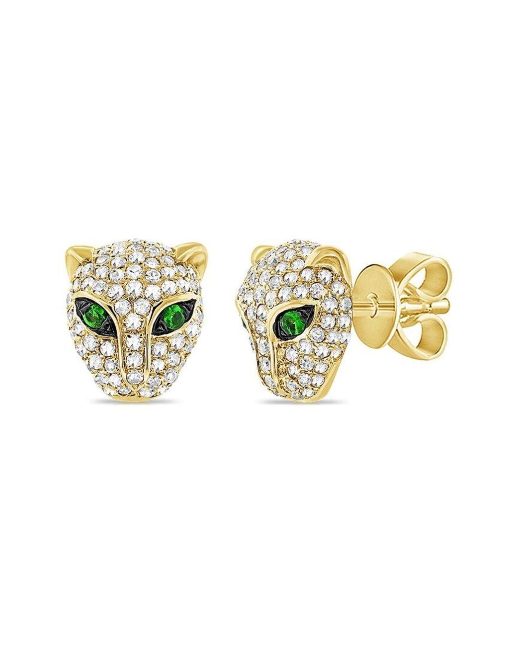 Sabrina Designs Metallic 14k 0.51 Ct. Tw. Diamond & Garnet Studs