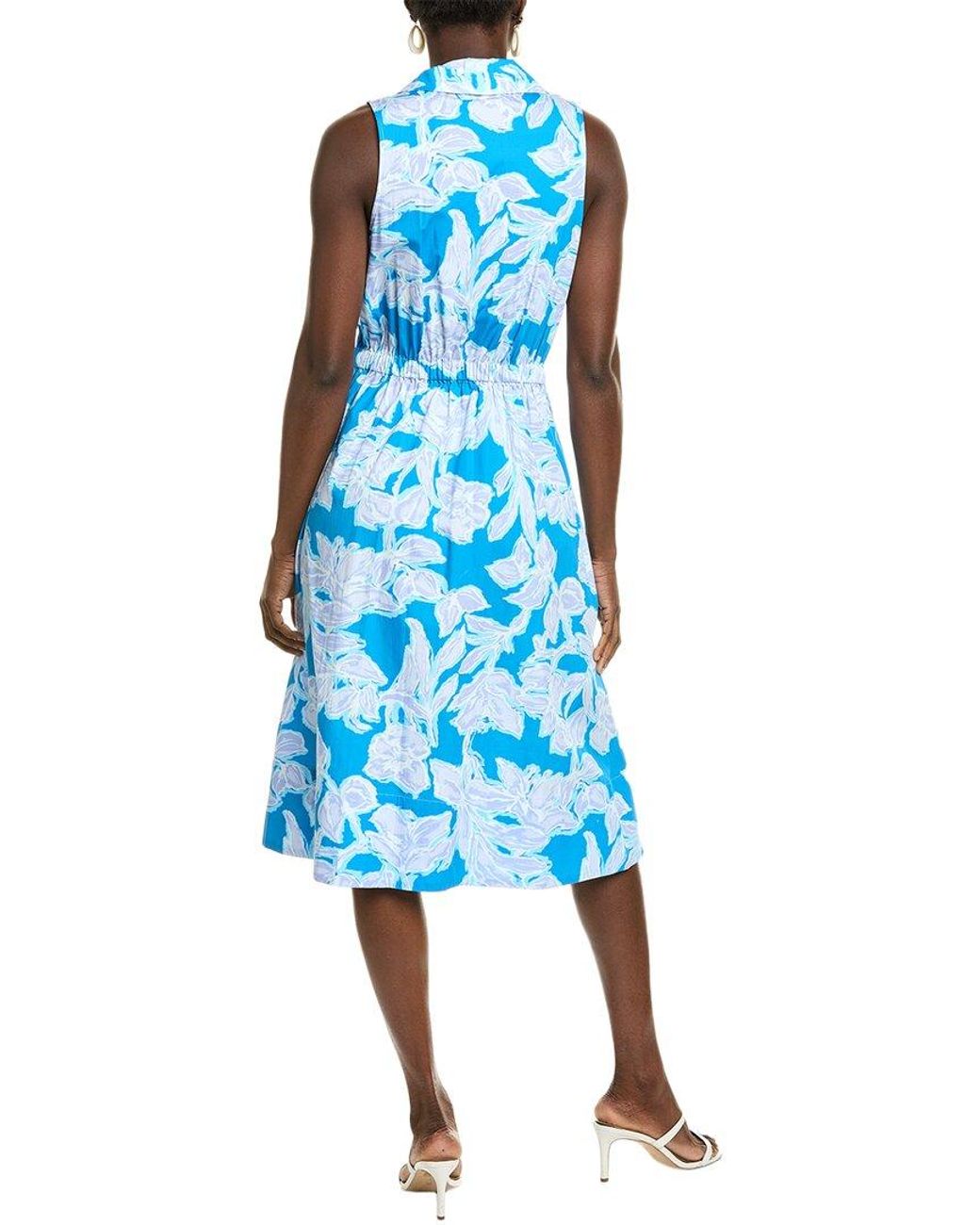 Natori Blue Misty Floral Maxi Dress