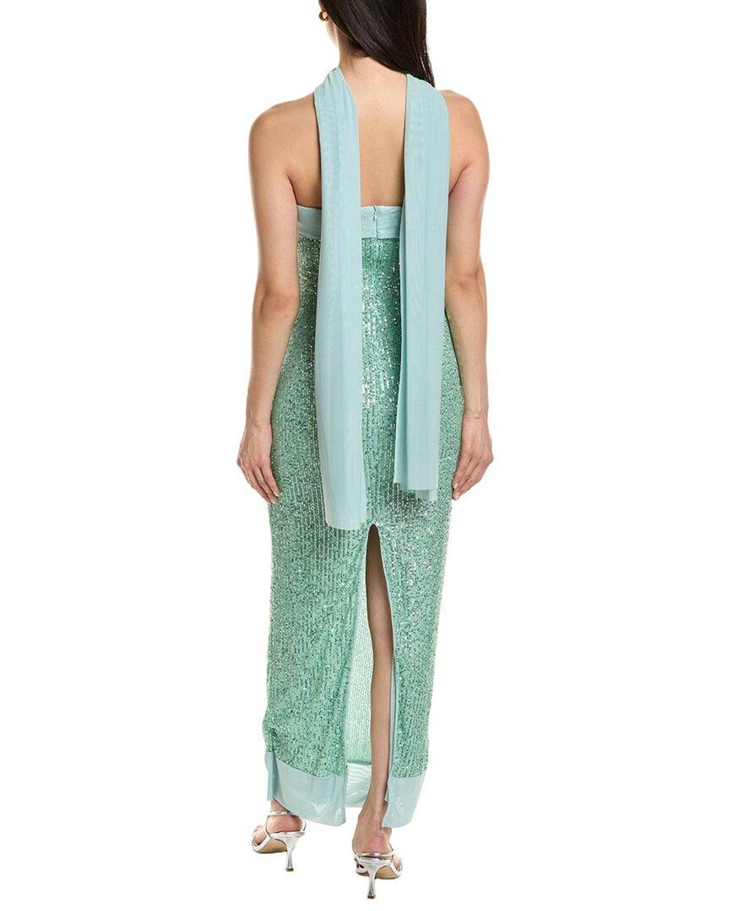 Moonsea Green Sleeveless Maxi Dress