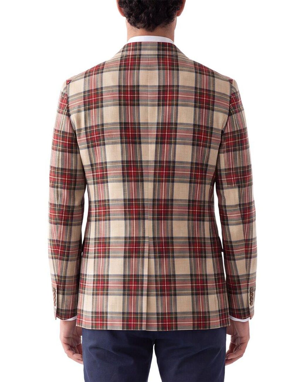 Corneliani Brown Cc Collection Virgin Wool Double-Breasted Jacket for men