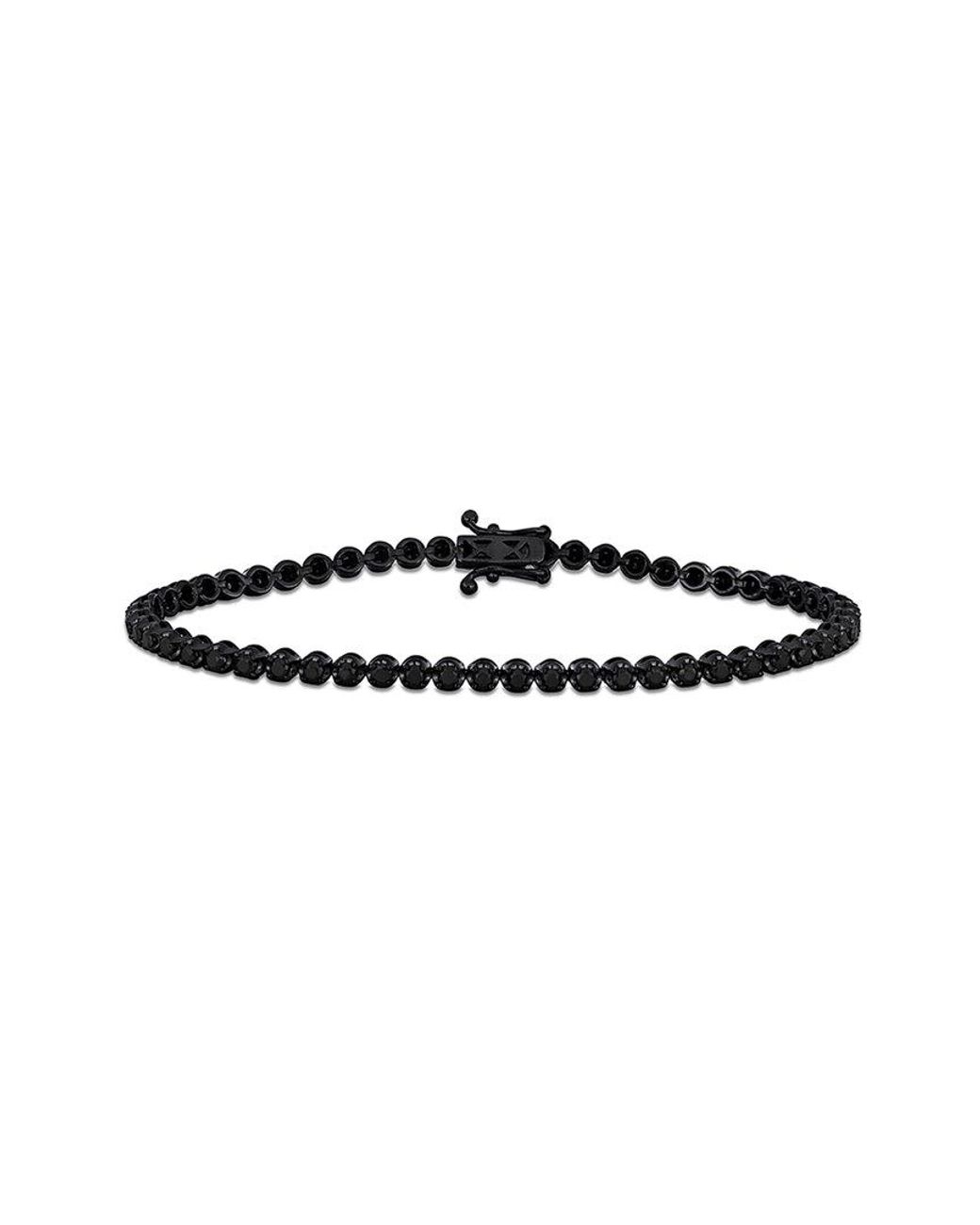 Rina Limor White 14k Plated 1.96 Ct. Tw. Diamond Tennis Bracelet